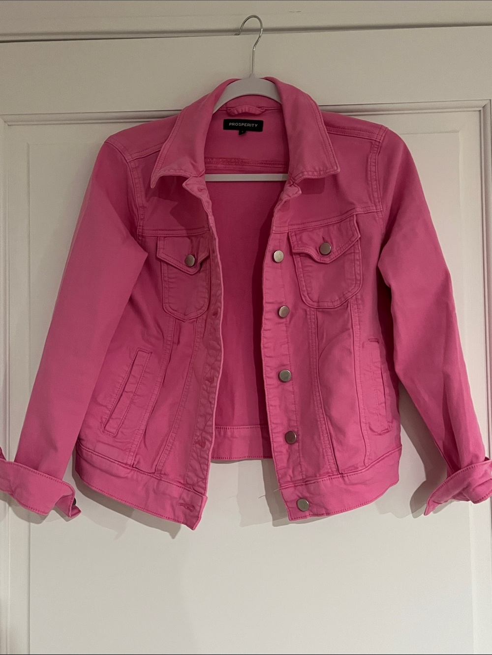 Prosperity Women's Pink Denim Jacket
